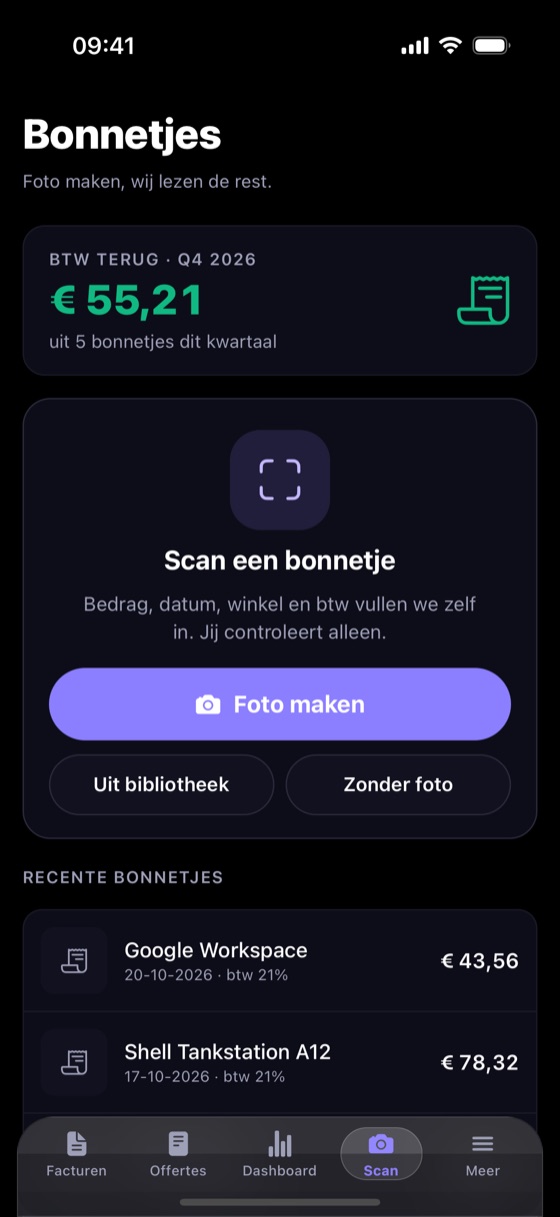 Scan je bonnetjes